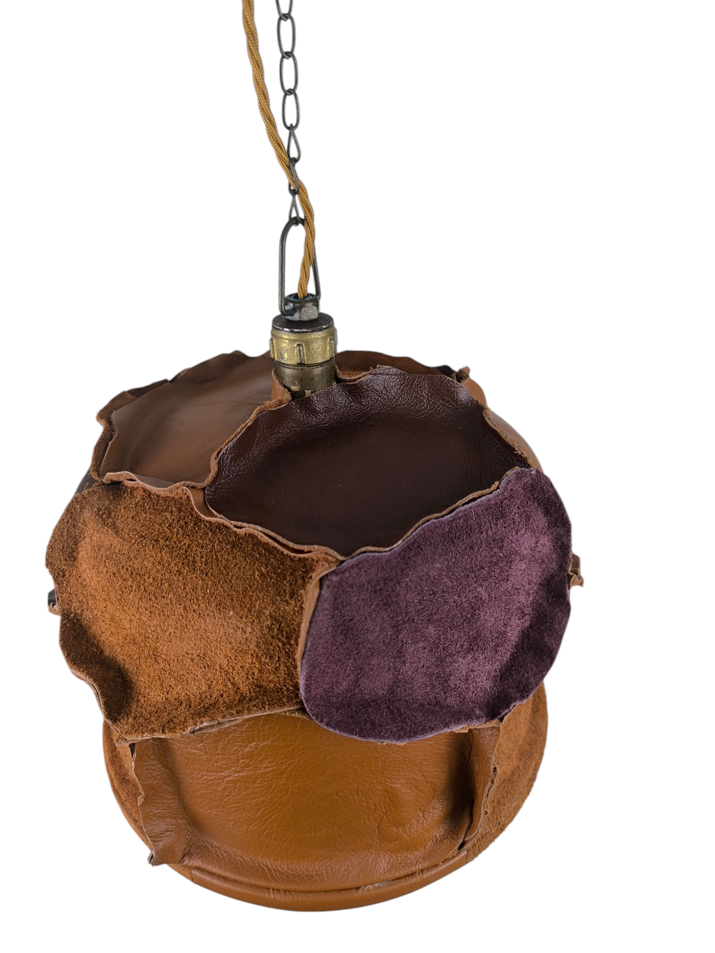 Hanglamp bekleed met hoogwaardig leder in div. soorten