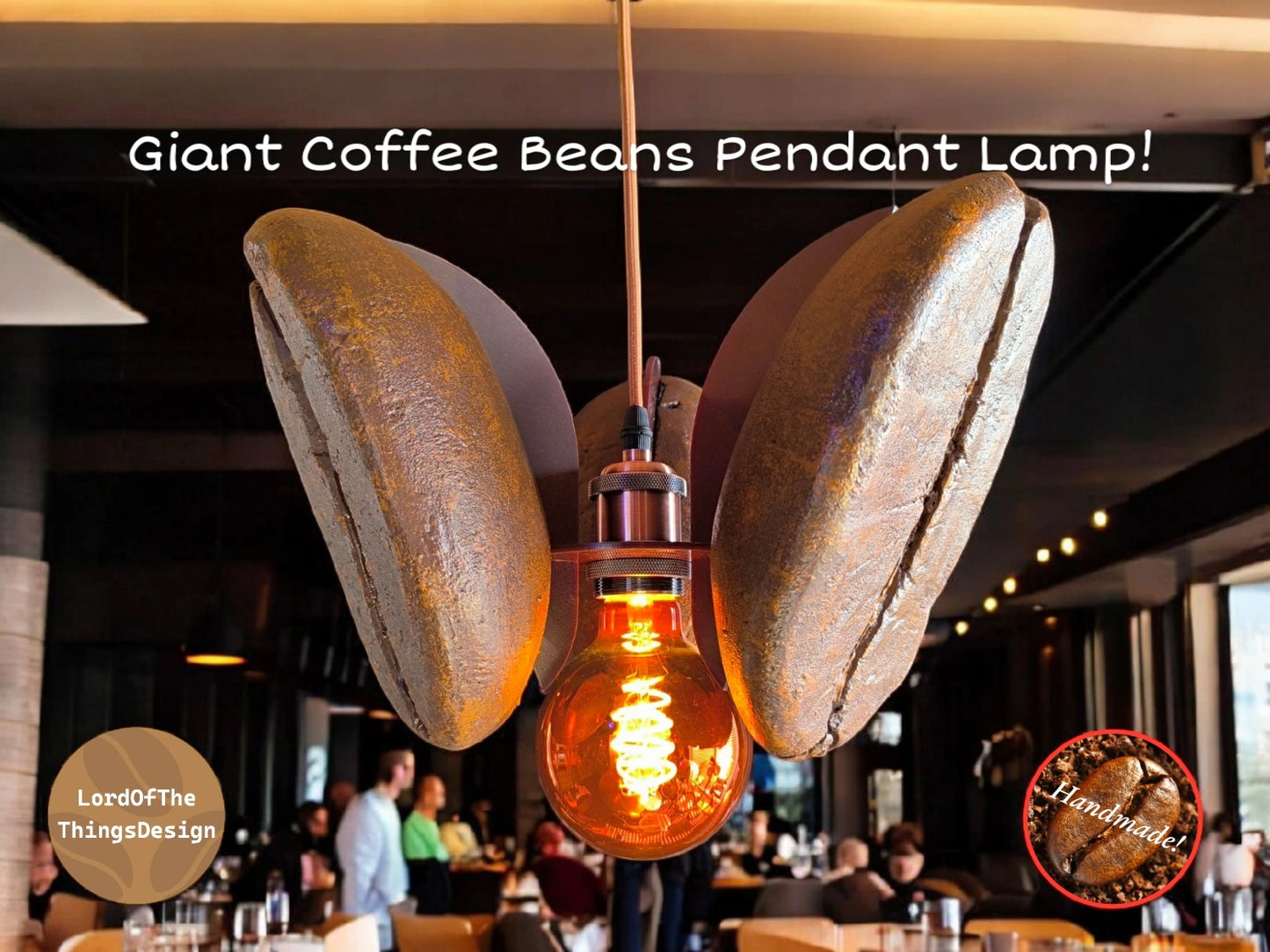 Giant Coffee Beans Pendant Lamp