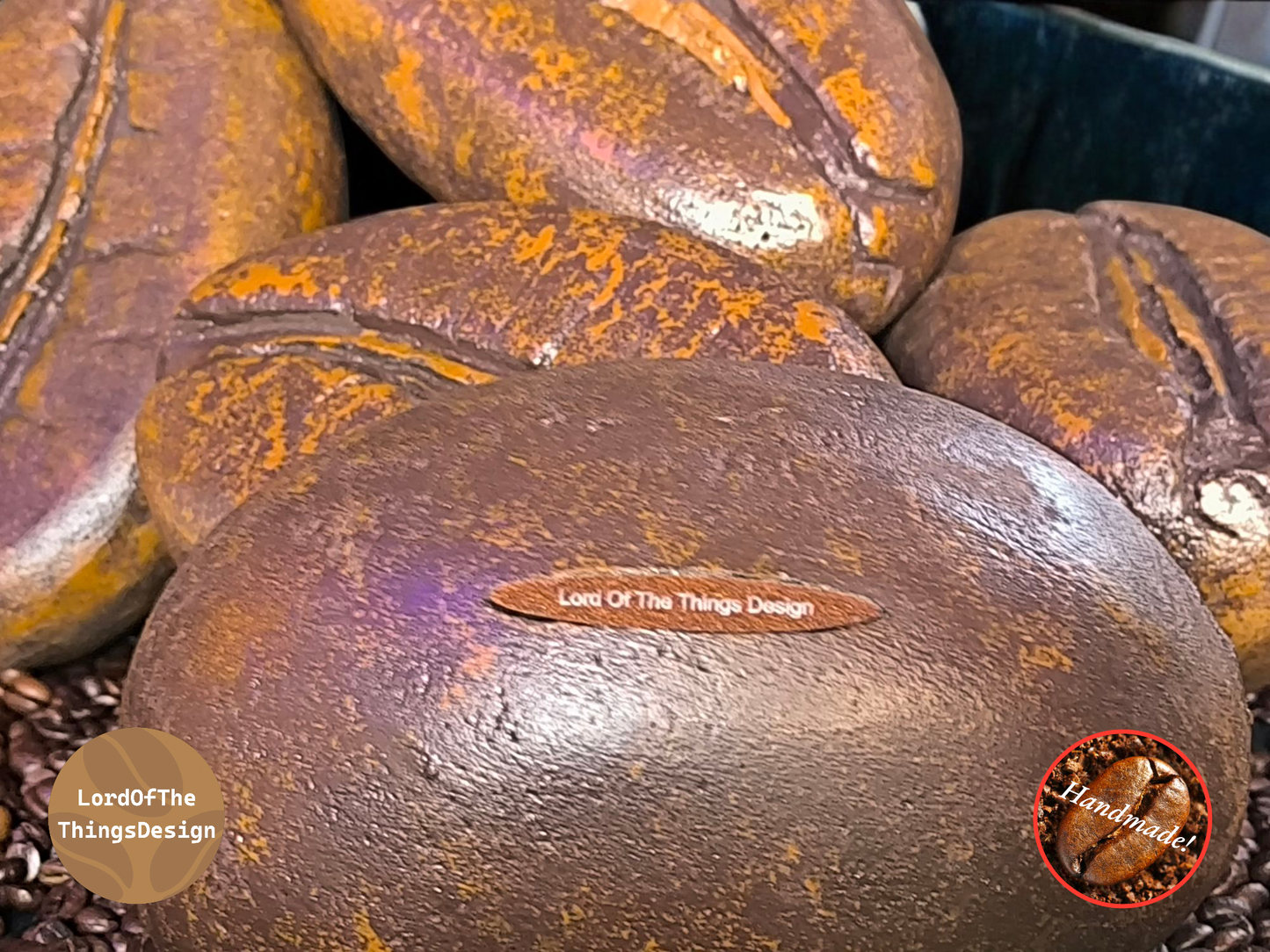 Giant Coffee Beans XL "The Big Five". 5 stuks van 20 centimeter.