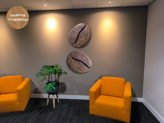Reuzen Koffieboon als Wand Paneel