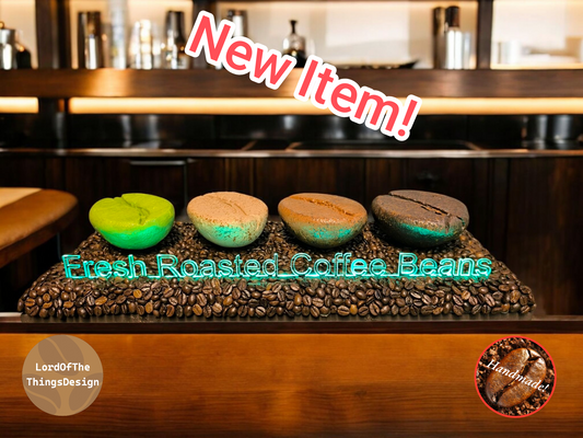 Etalage Display voor het promoten van uw vers gebrande koffiebonen.