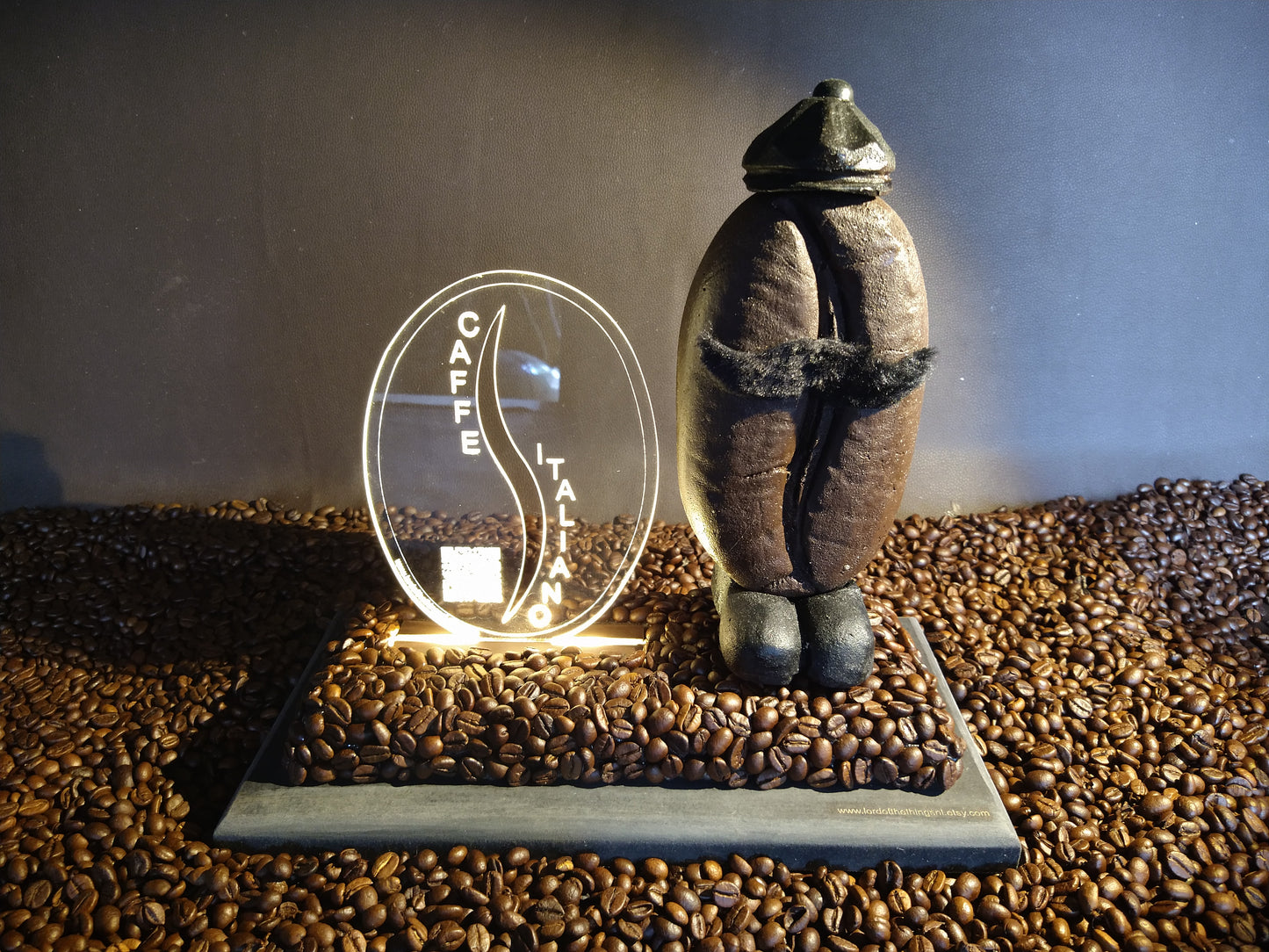 Funny Coffee Bean "Caffe Italiano"