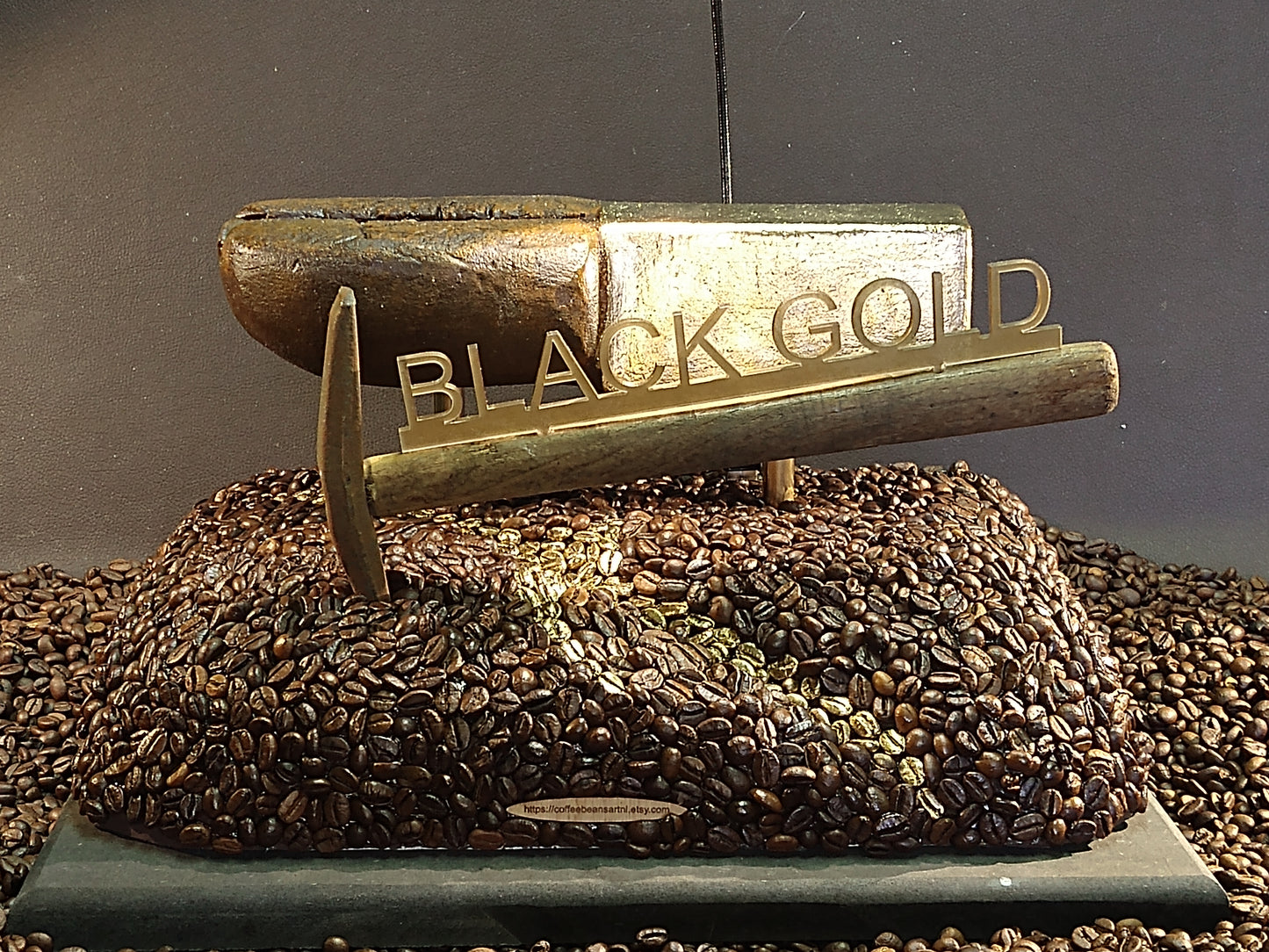 Coffee display "Black Gold".