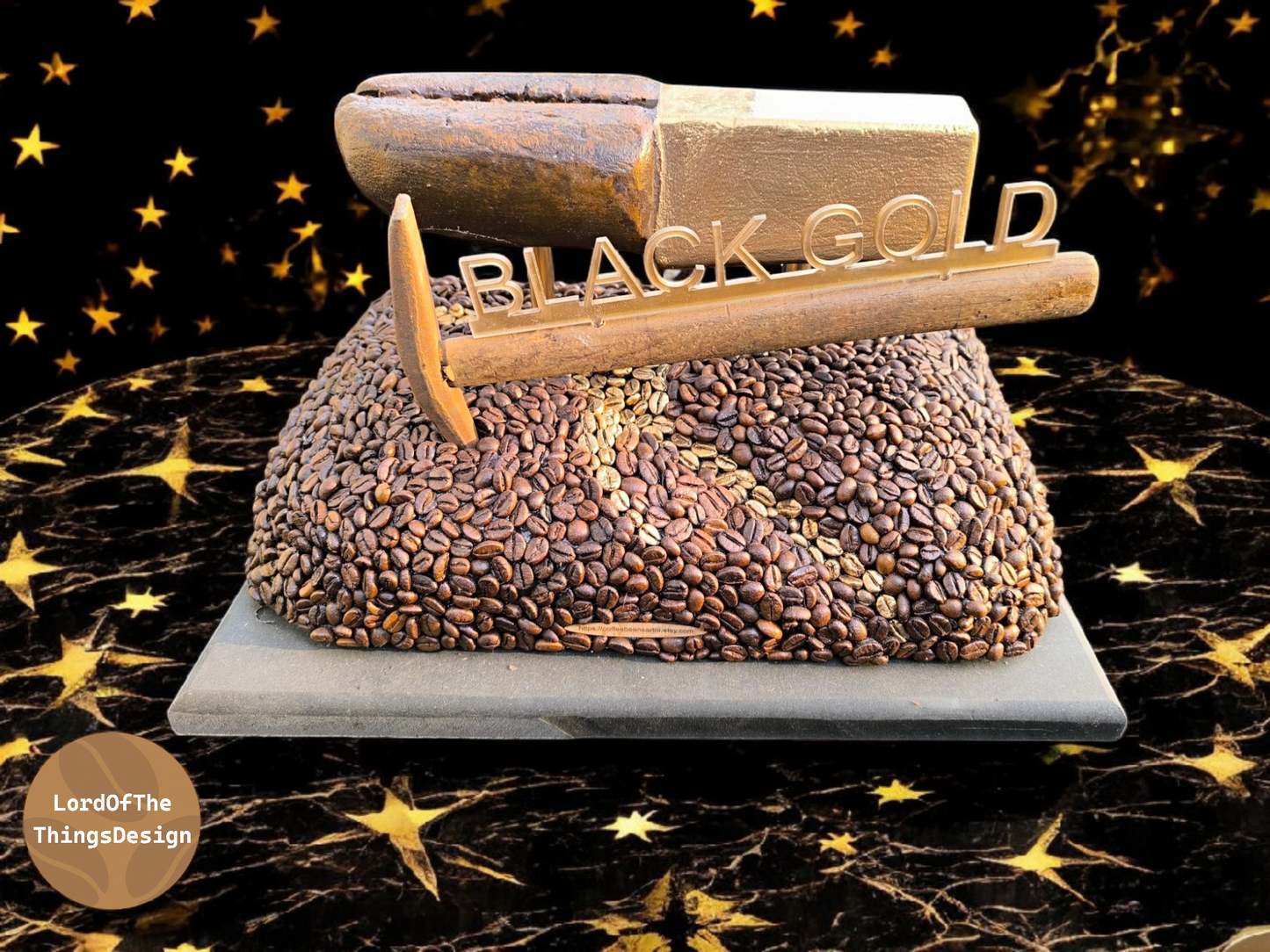 Coffee display "Black Gold".