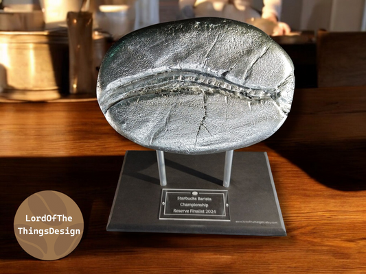 Trofee Zilver voor bijvoorbeeld "Best Barista".