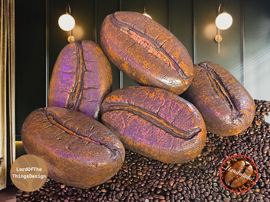 Giant Coffee Beans XL "The Big Five". 5 stuks 20cm groot!