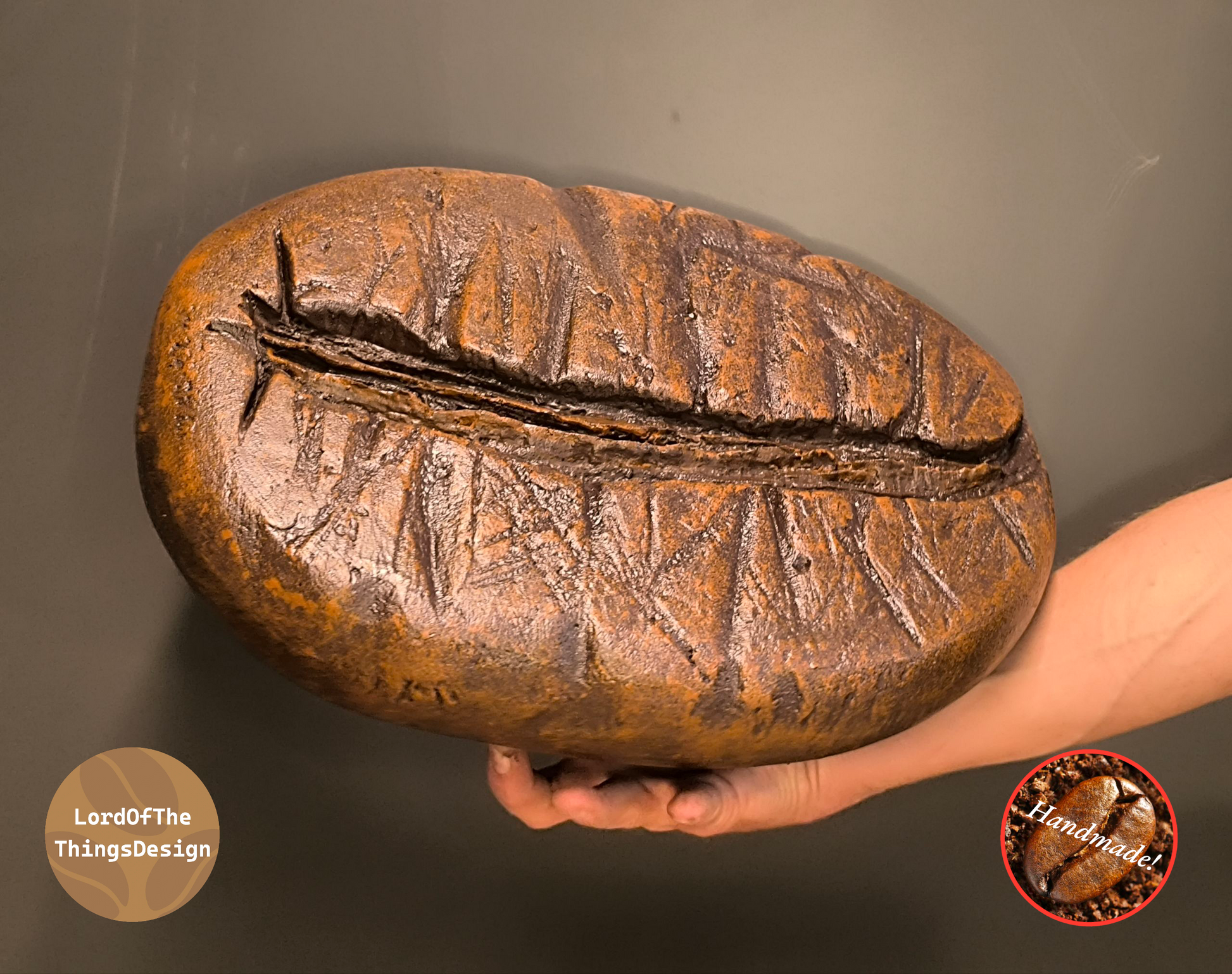 Custom made reuzen koffiebonen door Lord Of The Things Design