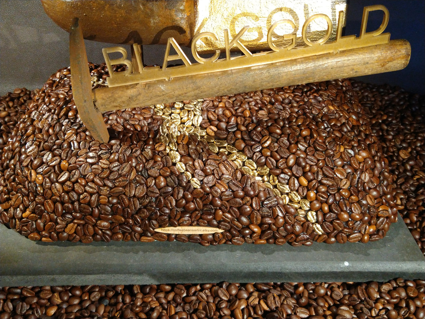 Coffee display "Black Gold".