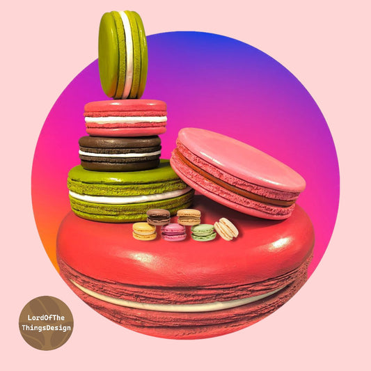 Macarons props in alle grootten door Lord Of The Things Design