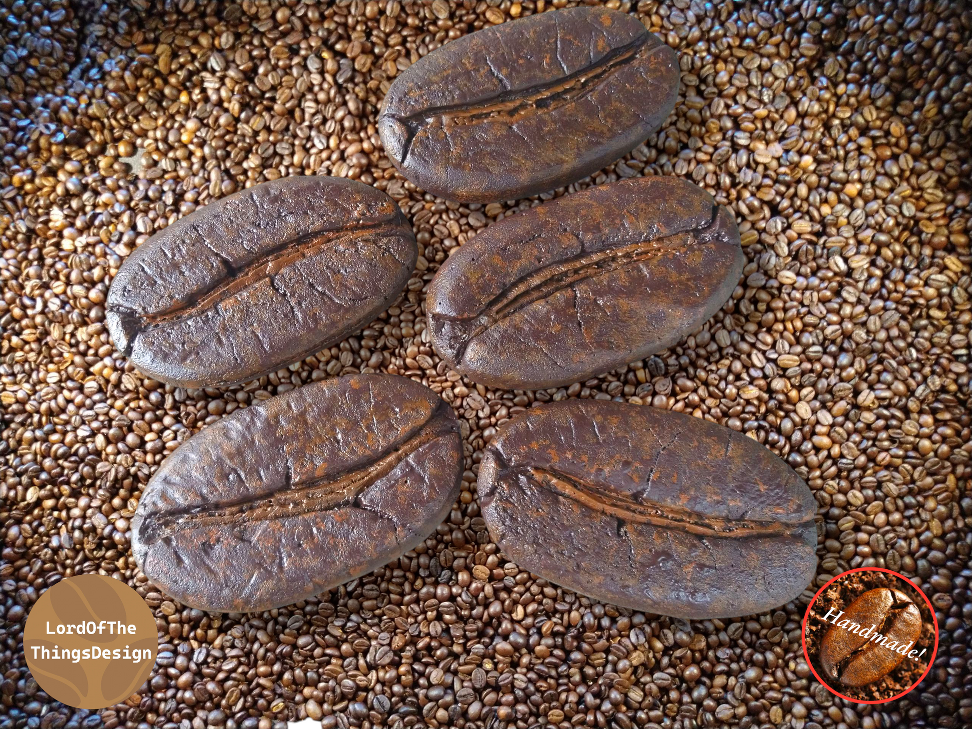 Reuzen koffiebonen voor evenementen, horeca en etalage door Lord Of The Things Design