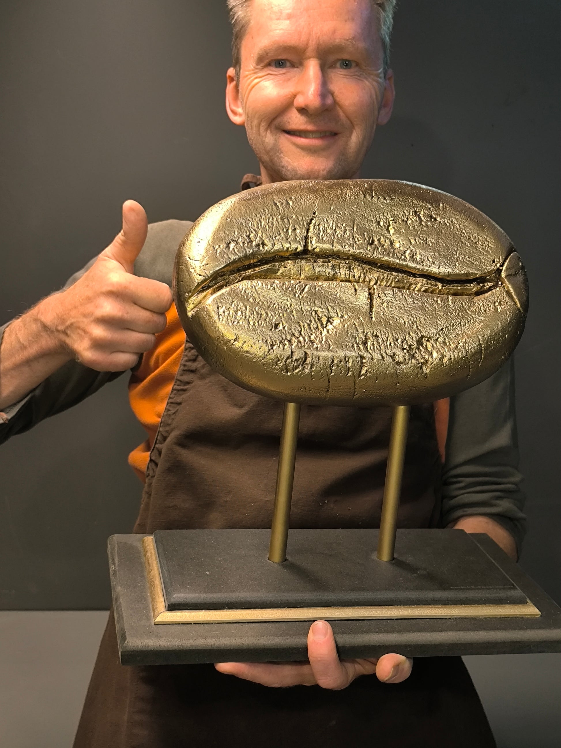 Trofeeën voor koffiewedstrijden op maat gemaakt door Lord Of The Things Design