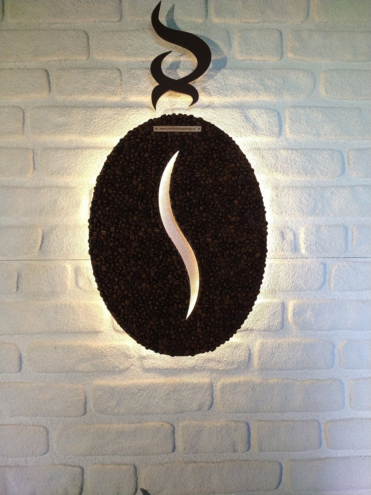 Coffee Beans Art Wand paneel
