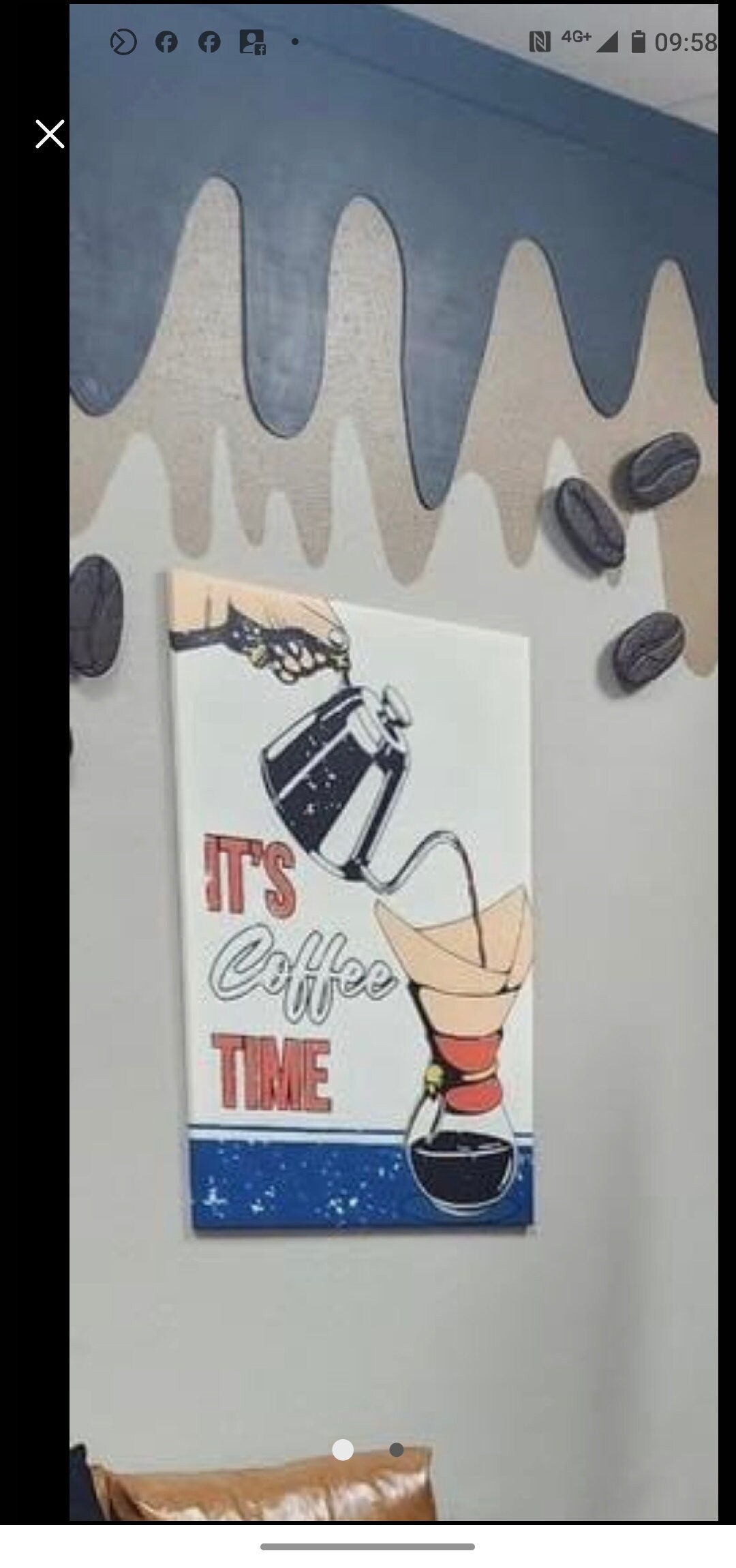 hang bord vintage koffie