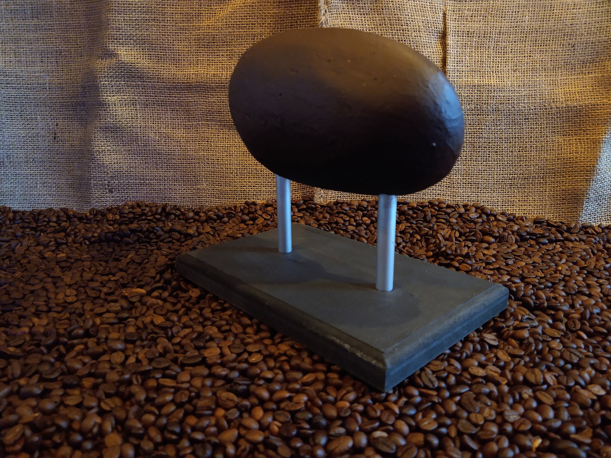 koffieboon sculptuur realistisch