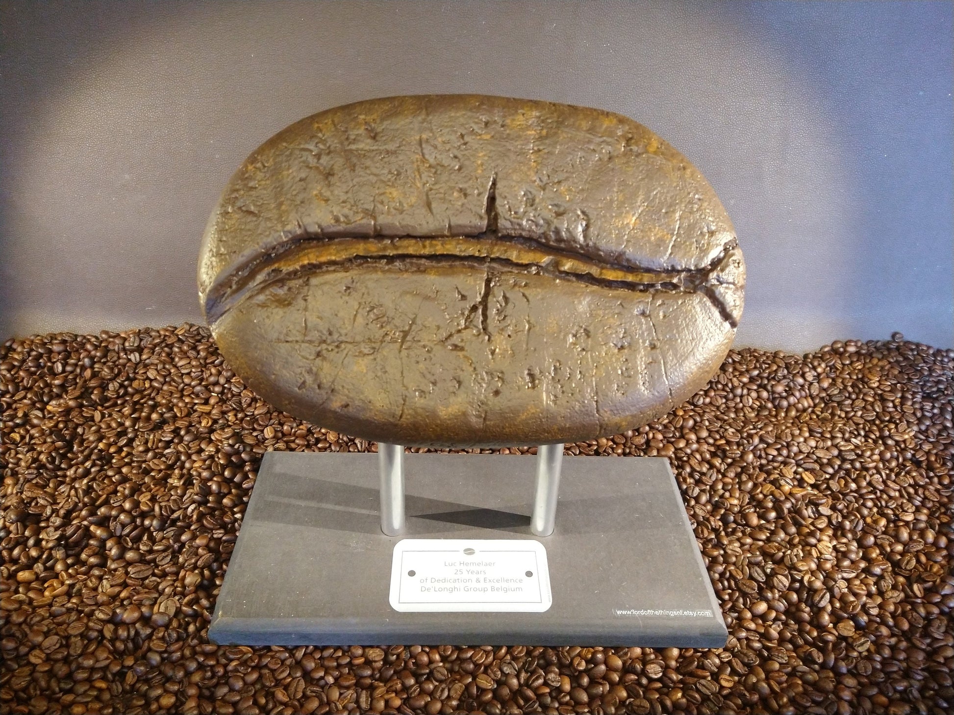 koffieboon uitdeel trofee goud