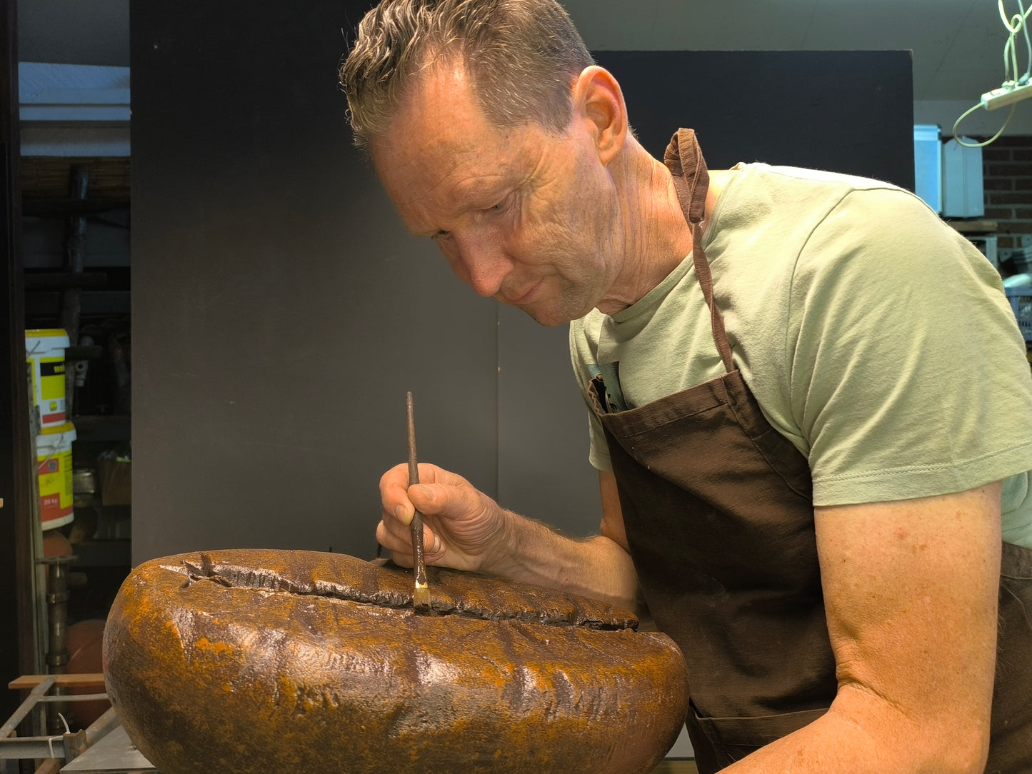 Reuzen koffiebonen van 30 centimeter voor promotie en decoratie doeleinden.